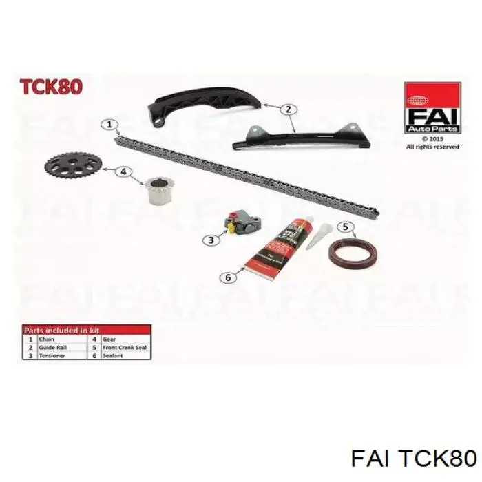 Cadeia do mecanismo de distribuição de gás, kit FAI TCK80 preço, a partir de 111,78 USD