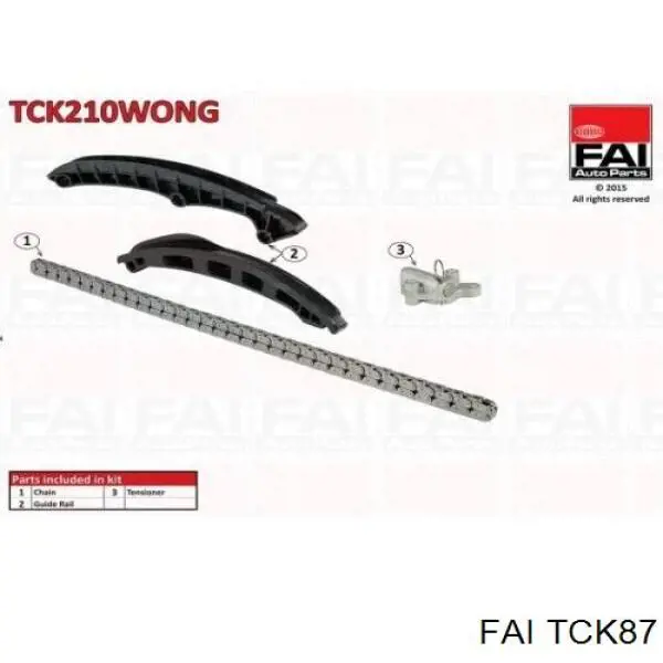 Compre TCK87 FAI Cadeia do mecanismo de distribuição de gás, kit