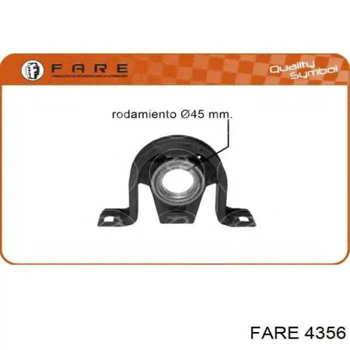 Rolamento suspenso da junta universal Fare 4356 preço, a partir de 38,32 USD