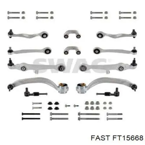 Kit de braços oscilantes de suspensão dianteira Fast FT15668 preço, a partir de 294,86 USD