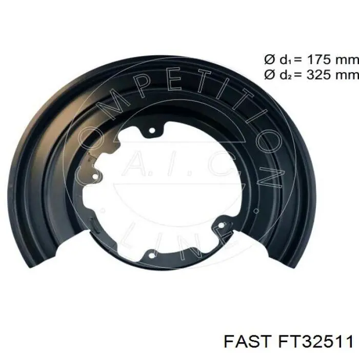 42530366 Iveco Proteção esquerda do freio de disco traseiro