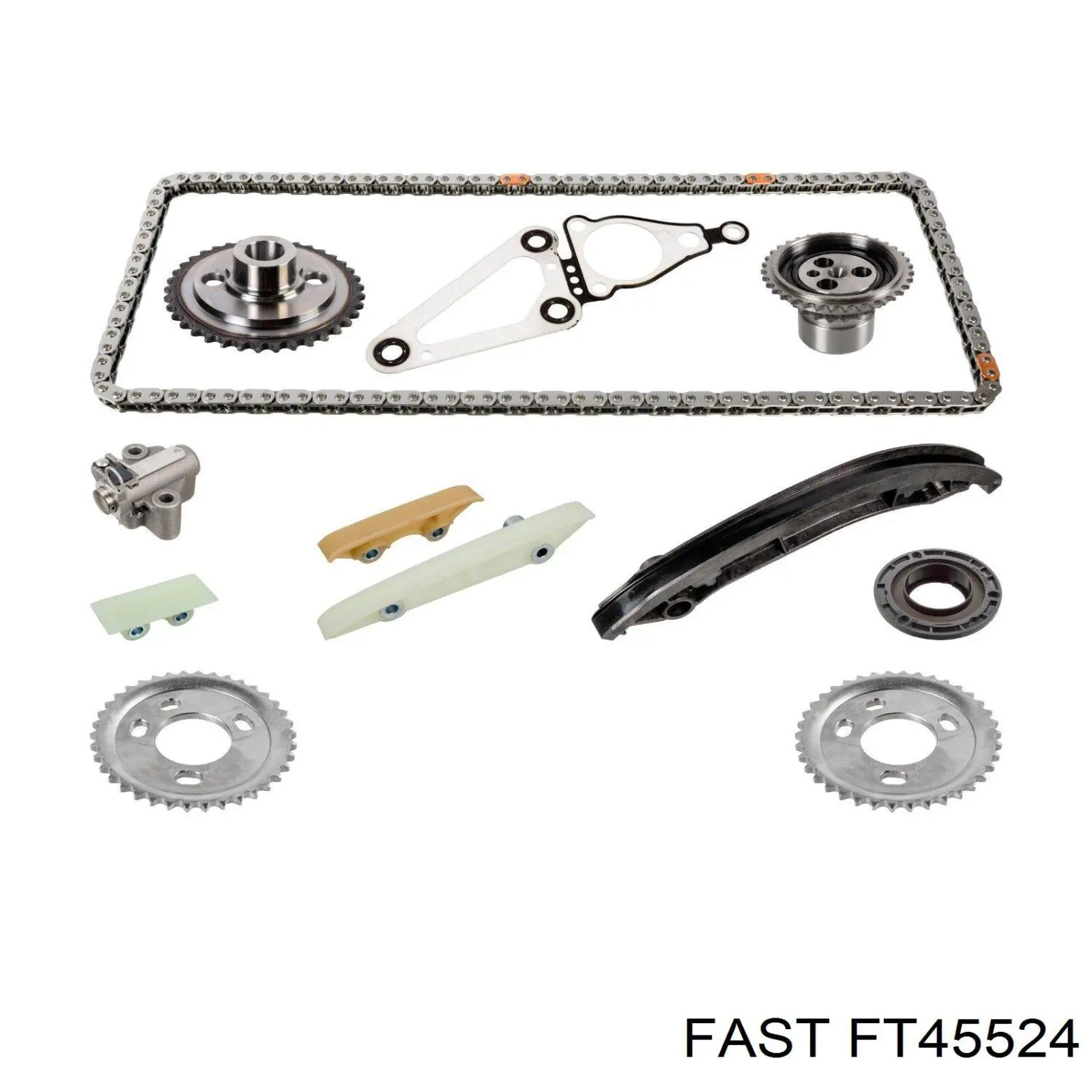 Engrenagem de cadeia da roda dentada da árvore distribuidora de motor Fast FT45524 preço, a partir de 44,34 USD