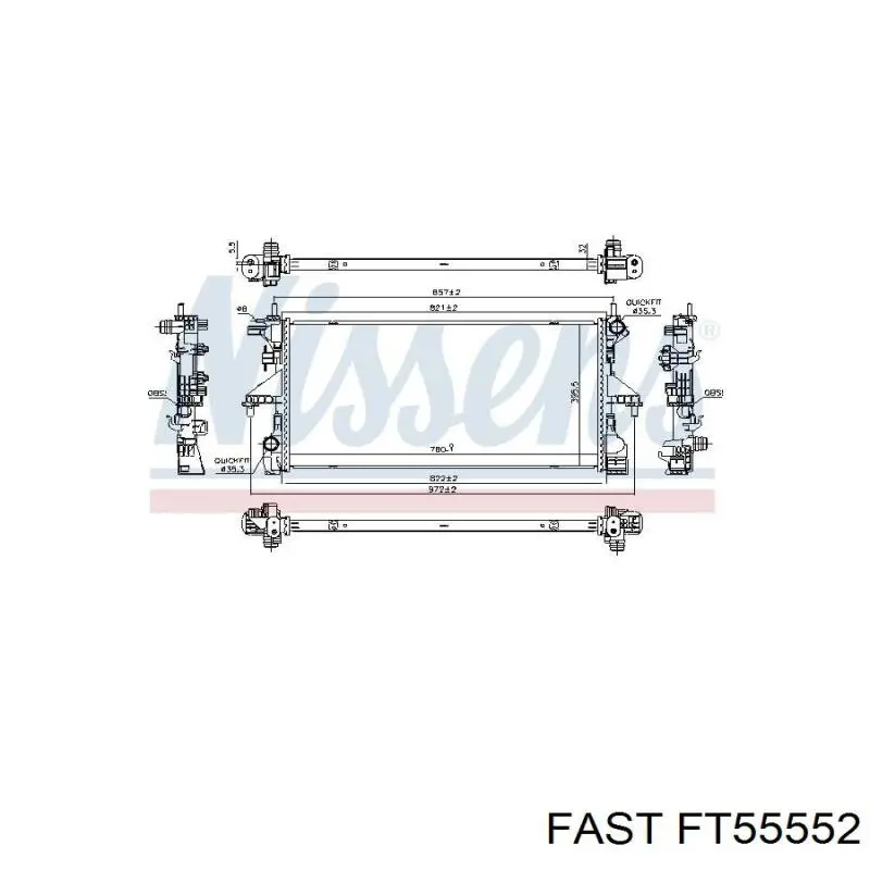 Radiador de esfriamento de motor Fiat/Alfa/Lancia 1382427080 preço, a partir de 199,15 USD