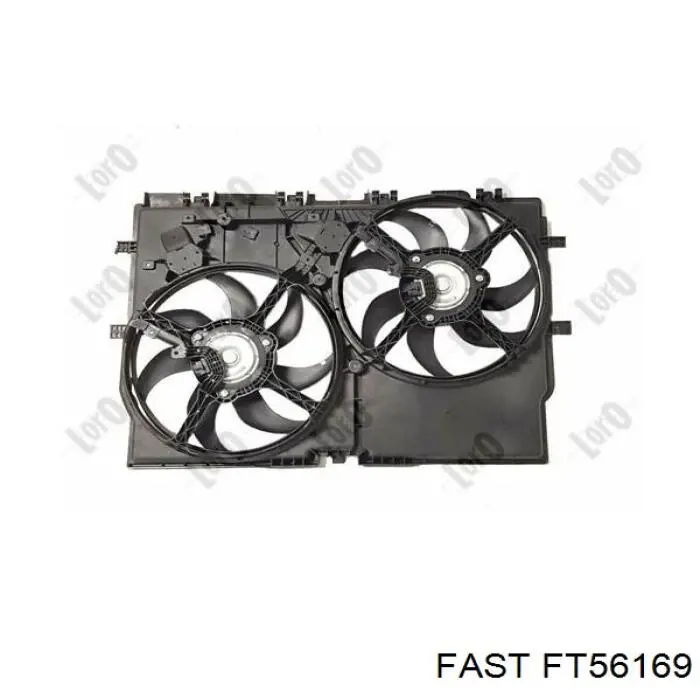 FT56169 Fast Difusor do radiador de esfriamento, montado com motor e roda de aletas