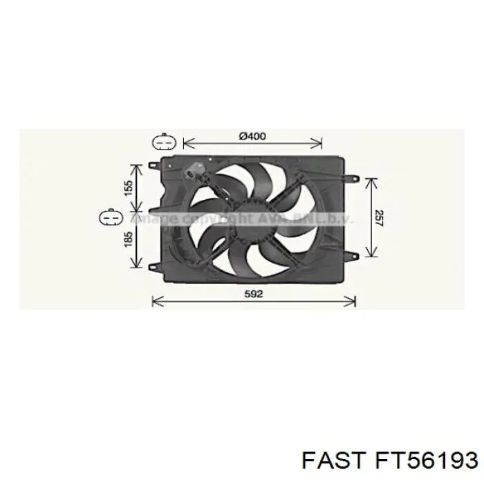 Difusor do radiador de esfriamento, montado com motor e roda de aletas Eaclima 33V25107 preço, a partir de 111,47 USD