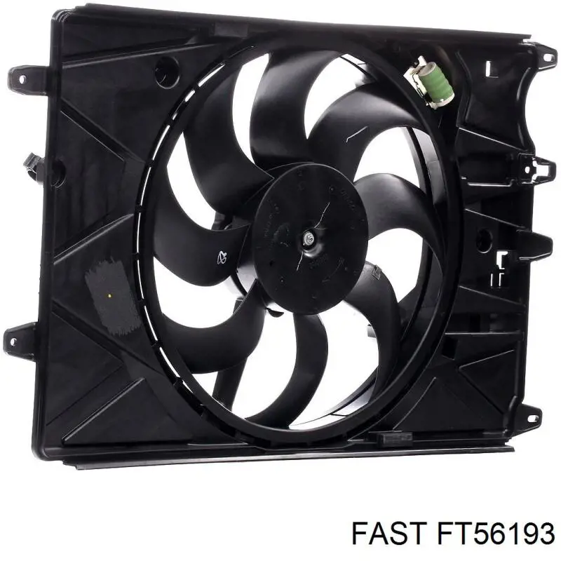 33V25107 Eaclima Difusor do radiador de esfriamento, montado com motor e roda de aletas
