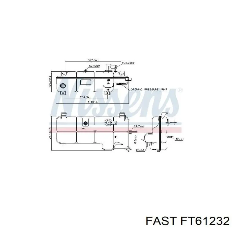 Compre 504136607 Iveco Tanque de expansão do sistema de esfriamento