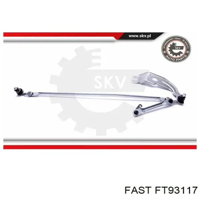 Trapézio de limpador pára-brisas Fast FT93117 preço, a partir de 53,12 USD