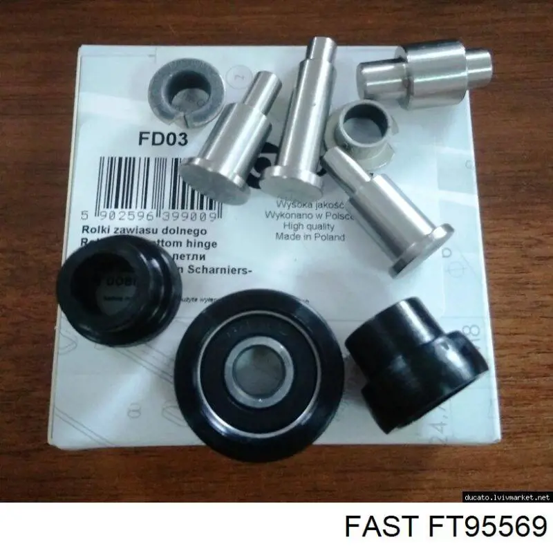 Rolo direito inferior da porta lateral (deslizante) Fast FT95569 preço, a partir de 22,42 USD