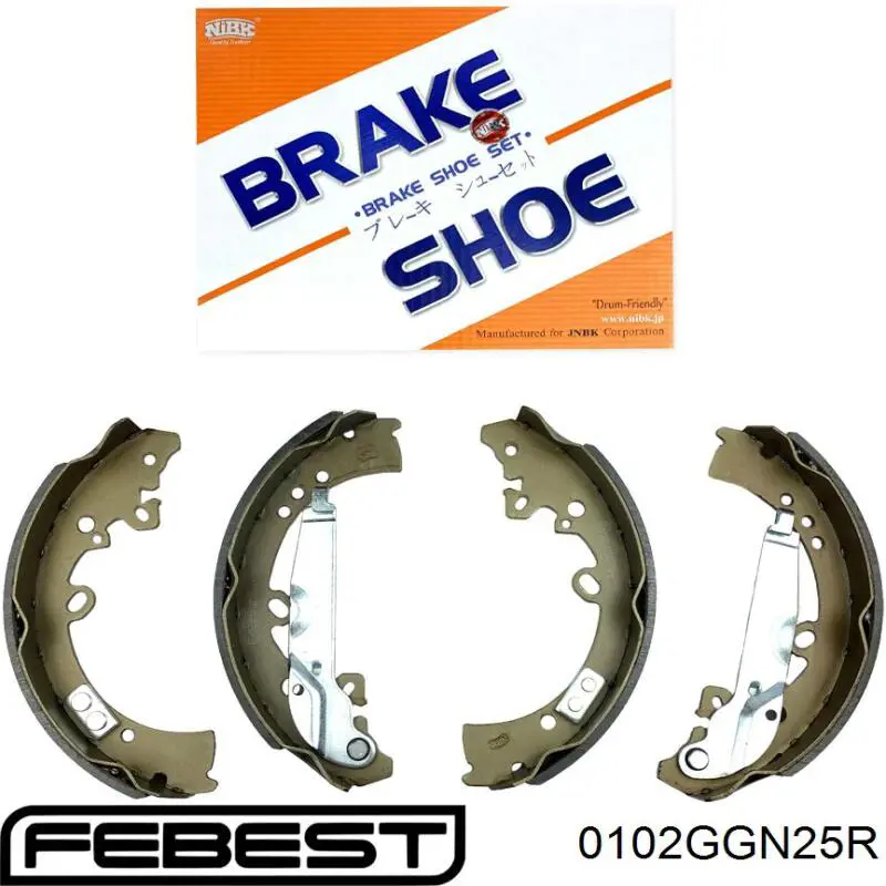 Sapatas do freio traseiras de tambor Febest 0102GGN25R preço, a partir de 88,33 USD