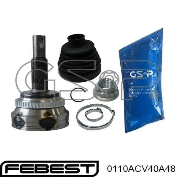 Junta homocinética externa dianteira Febest 0110ACV40A48 preço, a partir de 54,54 USD