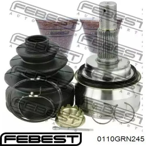 Junta homocinética interna dianteira Febest 0110GRN245 preço, a partir de 66,67 USD