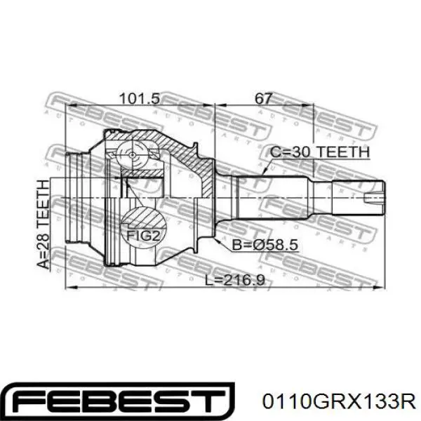Compre 4234030170 Toyota Junta homocinética externa traseira
