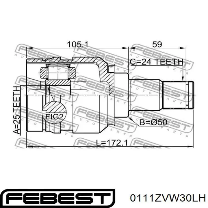 Junta homocinética interna dianteira esquerda Toyota 4304047030 preço, a partir de 58,64 USD