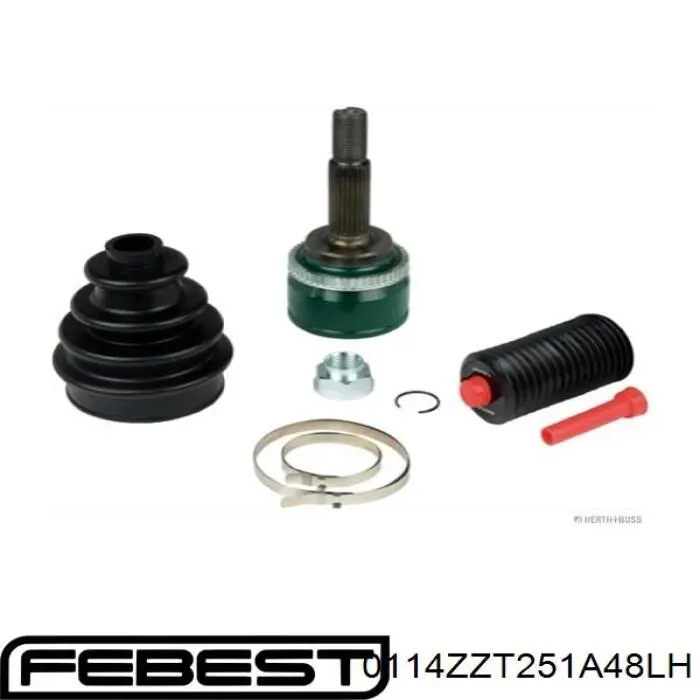 Junta homocinética externa dianteira direita Febest 0114ZZT251A48LH preço, a partir de 46,35 USD