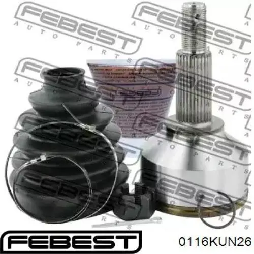 Junta homocinética interna, tripé Febest 0116KUN26 preço, a partir de 88,37 USD