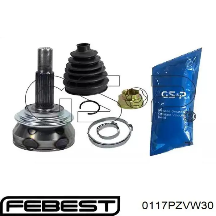 Bota de proteção externa de junta homocinética do semieixo dianteiro Febest 0117PZVW30 preço, a partir de 14,06 USD