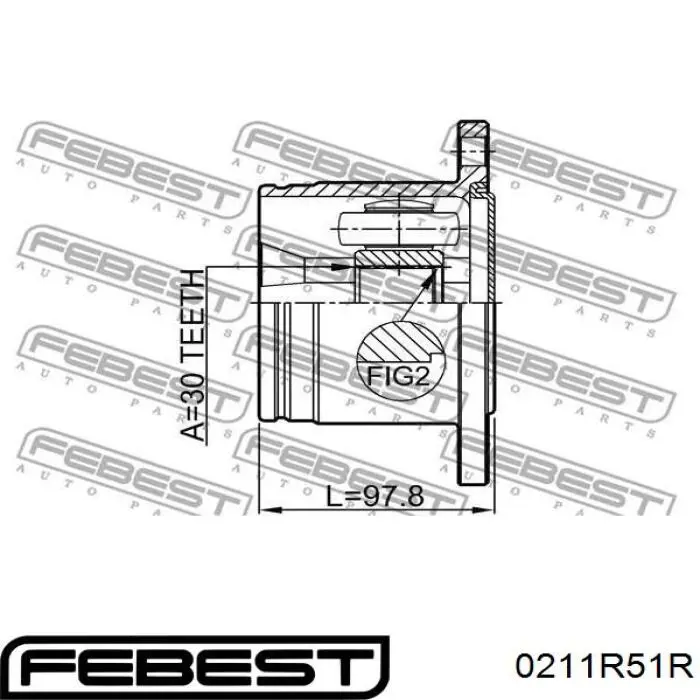 Junta homocinética interna traseira Nissan/Infiniti C9711EB31B preço, a partir de 88,25 USD