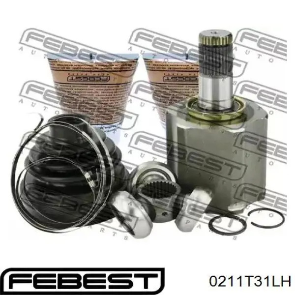 Junta homocinética interna dianteira esquerda Febest 0211T31LH preço, a partir de 64,06 USD