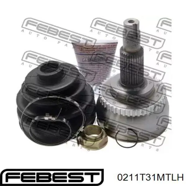 Junta homocinética interna dianteira esquerda 39711JG04B Nissan/Infiniti