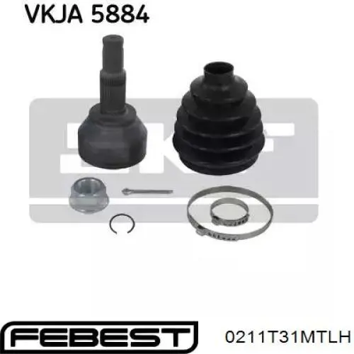 Compre 39711JG04B Nissan/Infiniti Junta homocinética interna dianteira esquerda