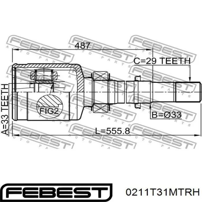 Junta homocinética interna dianteira Nissan/Infiniti 39771JG34B preço, a partir de 221,87 USD