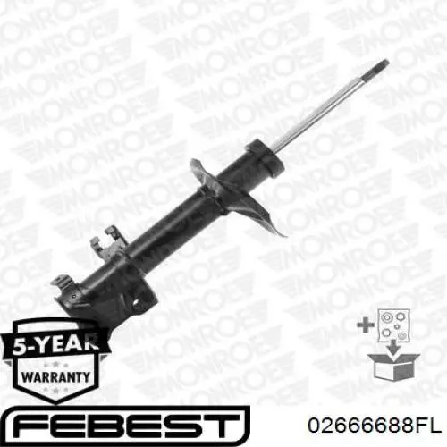 Compre 4421031700 Nissan/Infiniti Amortecedor dianteiro esquerdo