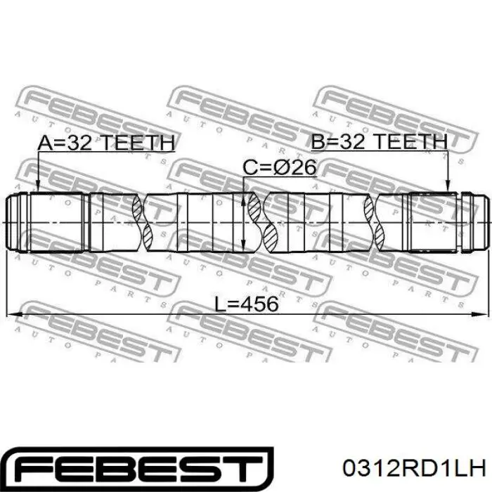 Coxim (suporte) esquerdo de motor Febest 0312RD1LH preço, a partir de 50,92 USD