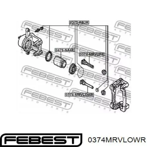 Compre 26628FC010 Subaru Guia inferior de suporte traseiro
