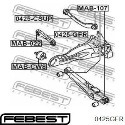 Barra transversal de suspensão traseira Febest 0425GFR preço, a partir de 41,38 USD