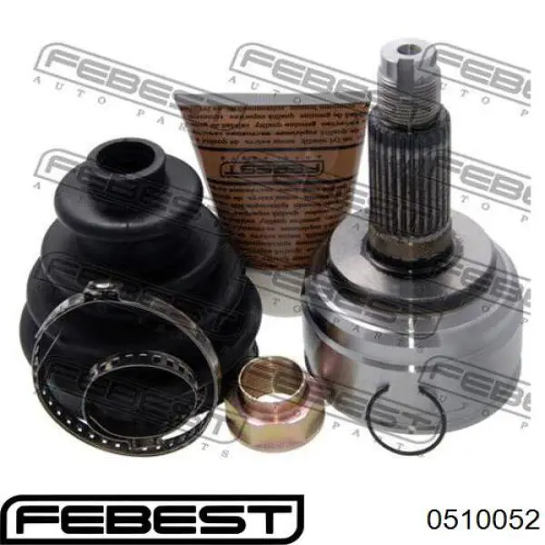 Junta homocinética externa dianteira Febest 0510052 preço, a partir de 48,93 USD