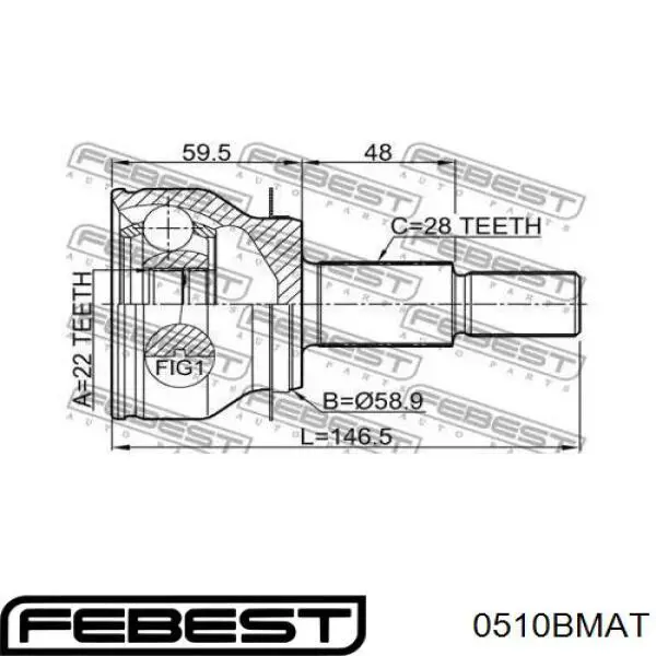 Junta homocinética externa dianteira Mazda FTC622510 preço, a partir de 75,81 USD