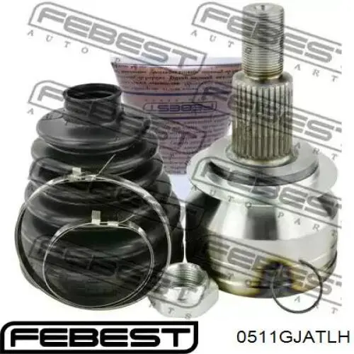 Junta homocinética interna dianteira esquerda Febest 0511GJATLH preço, a partir de 63,35 USD