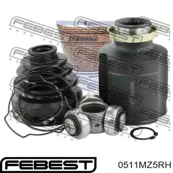 Junta homocinética interna dianteira direita Febest 0511MZ5RH preço, a partir de 109,83 USD