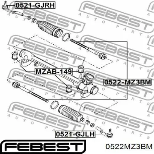 Tração de direção Yamato I33045YMT