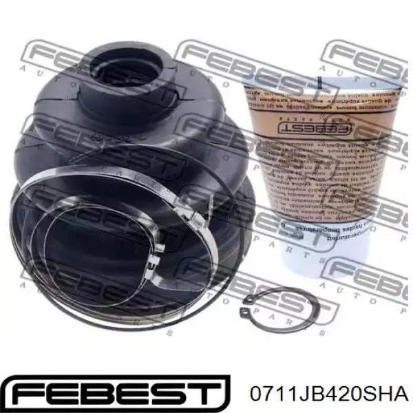Junta homocinética dianteira da junta universal dianteira Febest 0711JB420SHA preço, a partir de 112,57 USD