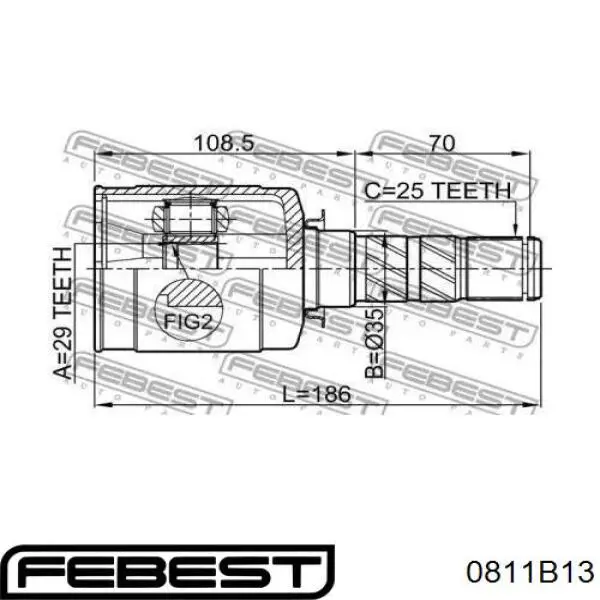 Compre Q1310442 Q-fix Junta homocinética interna dianteira