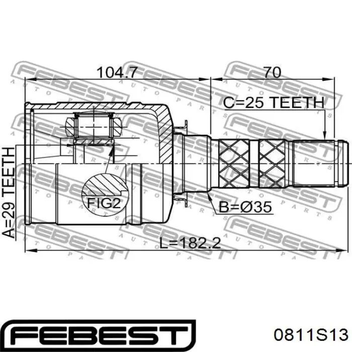 Junta homocinética interna dianteira Subaru 28392SG000 preço, a partir de 113,15 USD