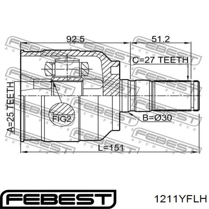 Compre Q1311622 Q-fix Junta homocinética interna dianteira