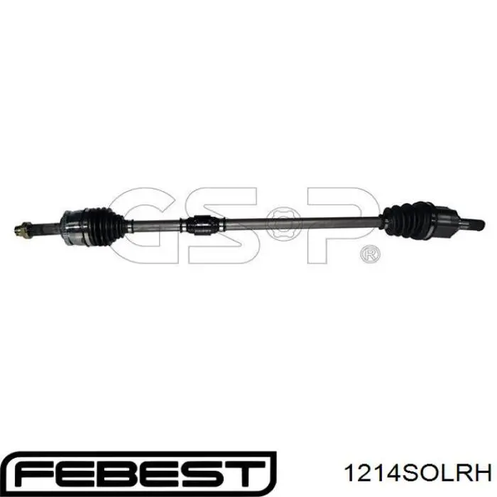 Semieixo (acionador) dianteiro direito Febest 1214SOLRH preço, a partir de 124,93 USD