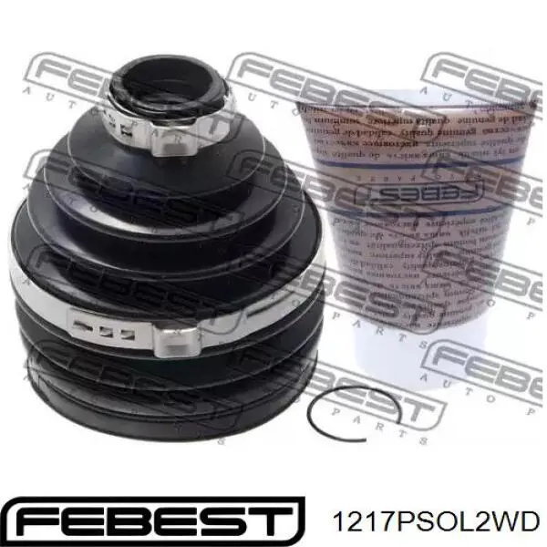 Bota de proteção externa de junta homocinética do semieixo dianteiro Febest 1217PSOL2WD preço, a partir de 31,71 USD