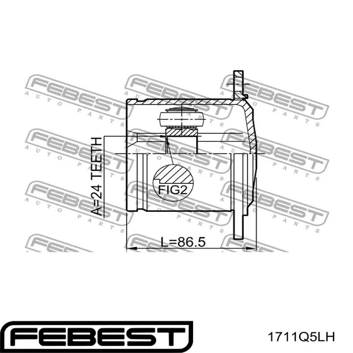 Compre Q1311623 Q-fix Junta homocinética interna dianteira