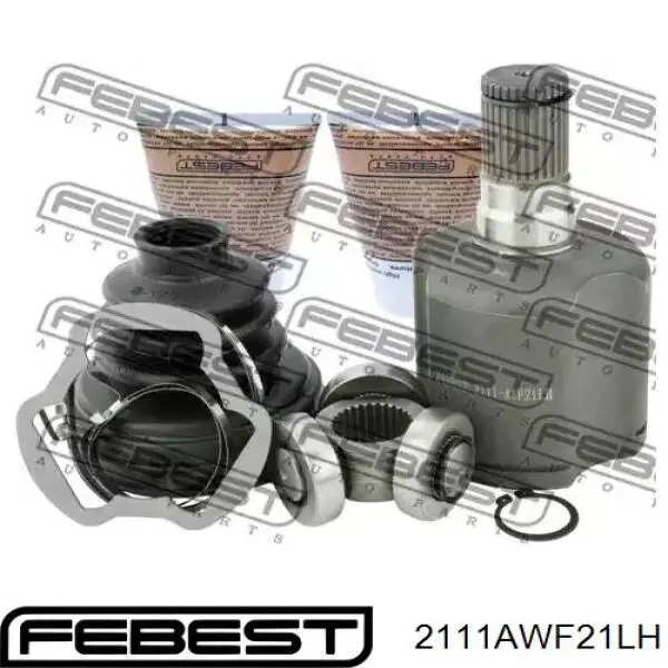 Junta homocinética externa dianteira Febest 2111AWF21LH preço, a partir de 44,38 USD