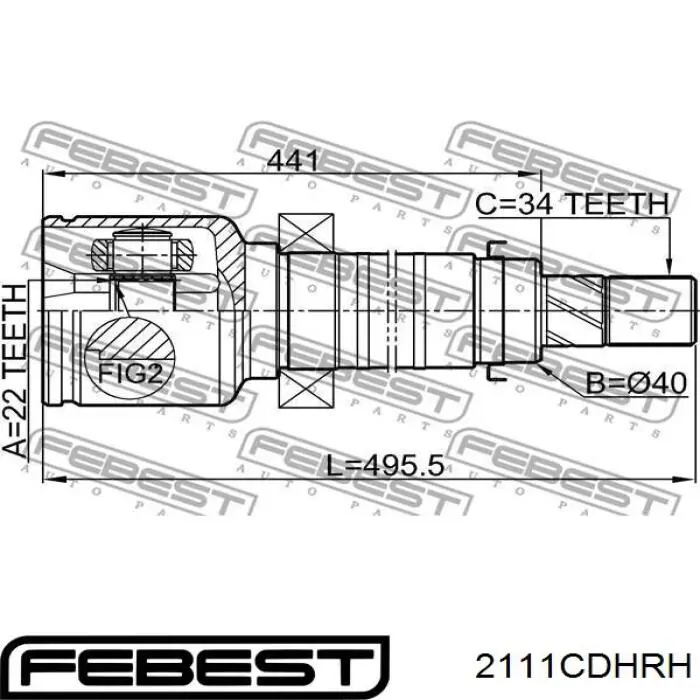 Junta homocinética interna dianteira direita Ford 1708356 preço, a partir de 30,42 USD