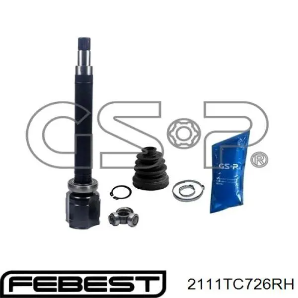 Junta homocinética interna dianteira direita Febest 2111TC726RH preço, a partir de 30,54 USD