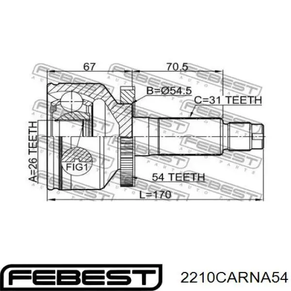 Compre 827075 GSP Junta homocinética externa dianteira