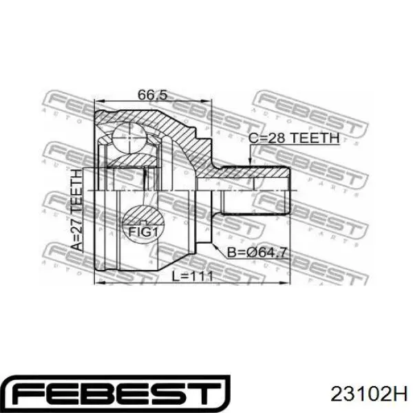 Compre 77VW1062 Talosa Junta homocinética externa dianteira