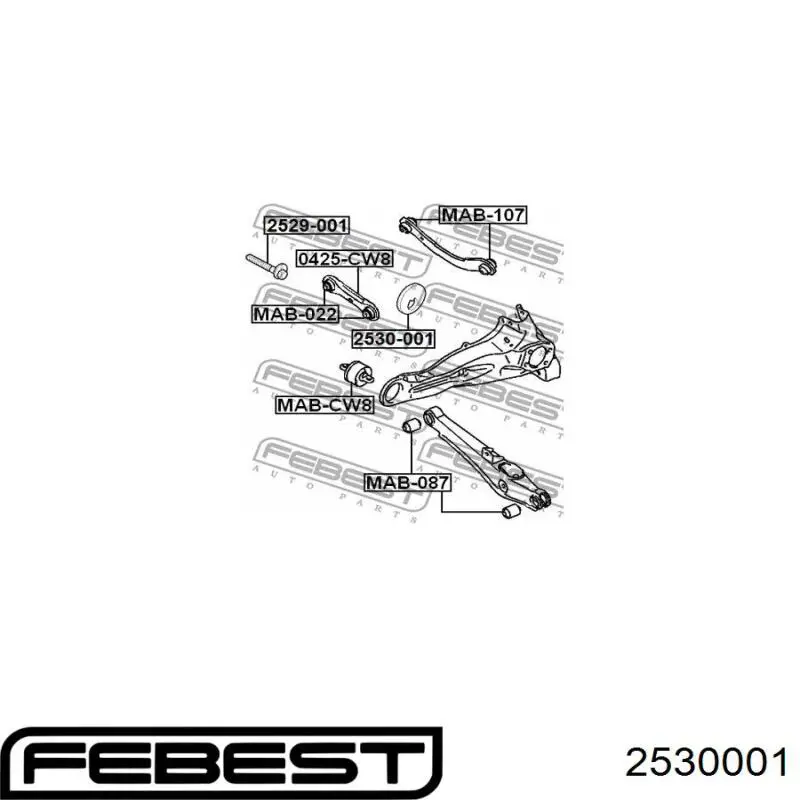 518130 Peugeot/Citroen Arruela de parafuso de fixação do braço oscilante inferior traseiro interno