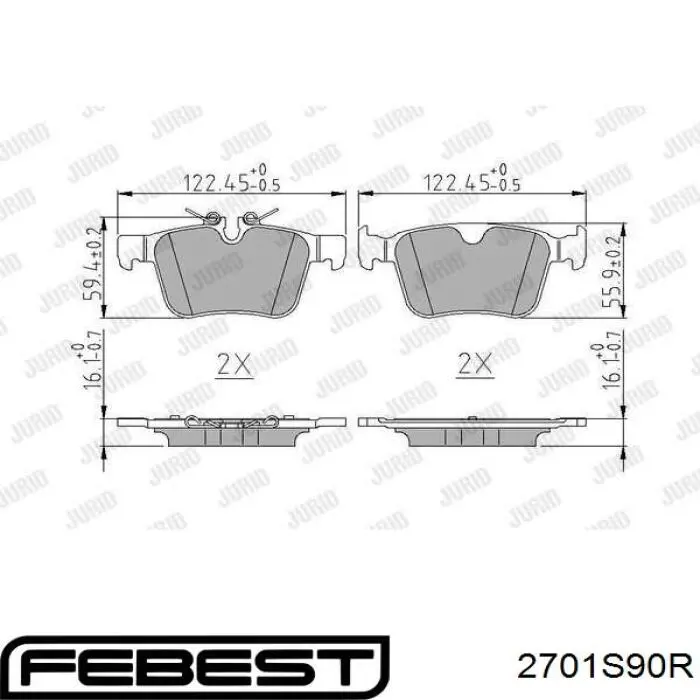 Sapatas do freio traseiras de disco Bosch 986494819