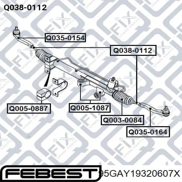 Kit de reparação da cremalheira da direção (do mecanismo), (kit de vedantes) para KIA Sportage II JE